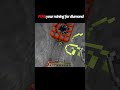 POV your mining for diamond #minecarft #shorts