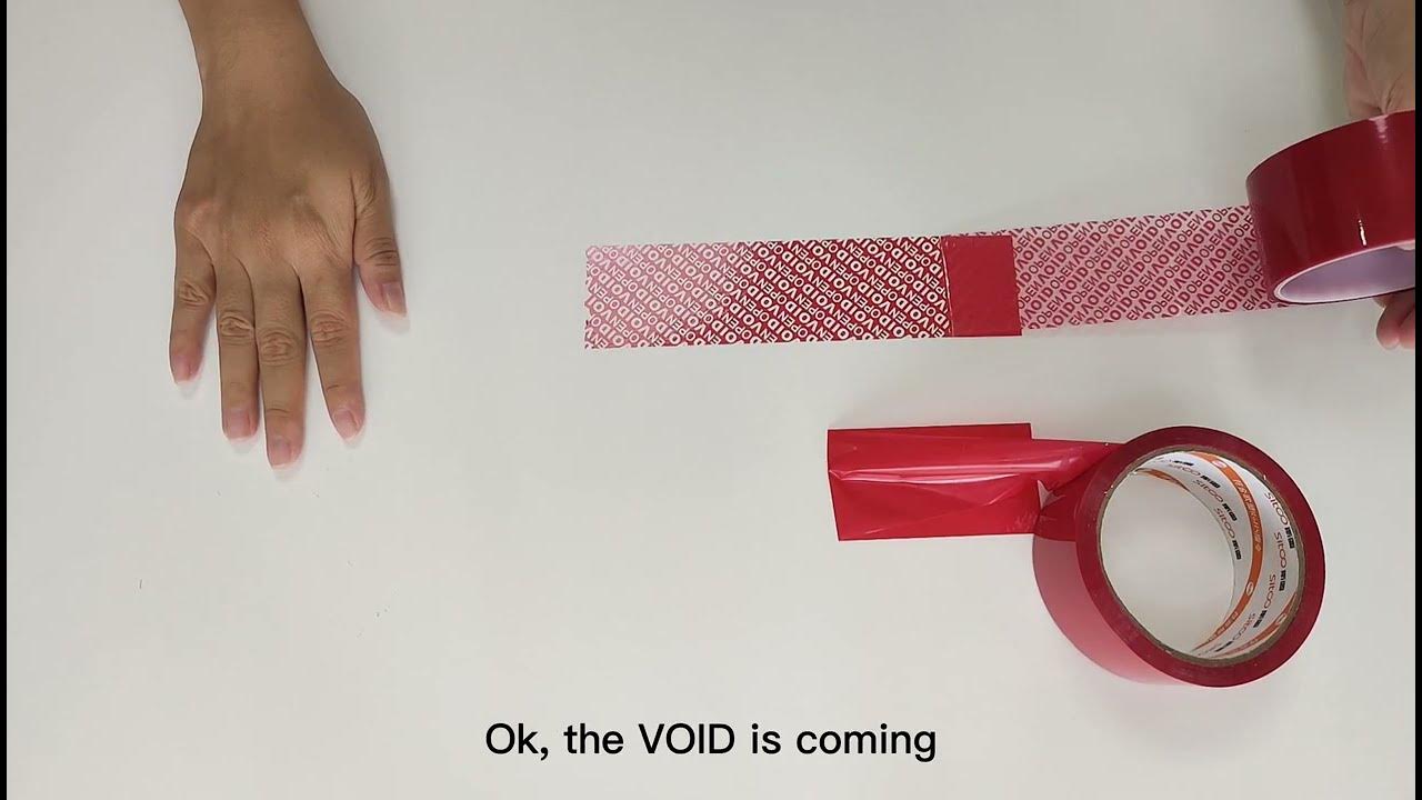 Fullgo Tamper Evident Tape VS Normal Tape Void Tape, Security Tape