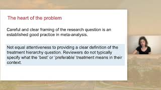 Introducing the treatment hierarchy question in network meta-analysis