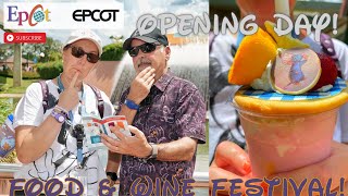 Epcot International Food & Wine Festival - Opening Day!!! | Food, Drink, Festival Merch and Photos!