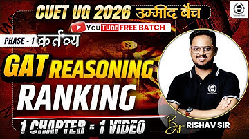 CUET 2026 Reasoning | Ranking | CUET GAT & CUET LLB | Umeed Batch