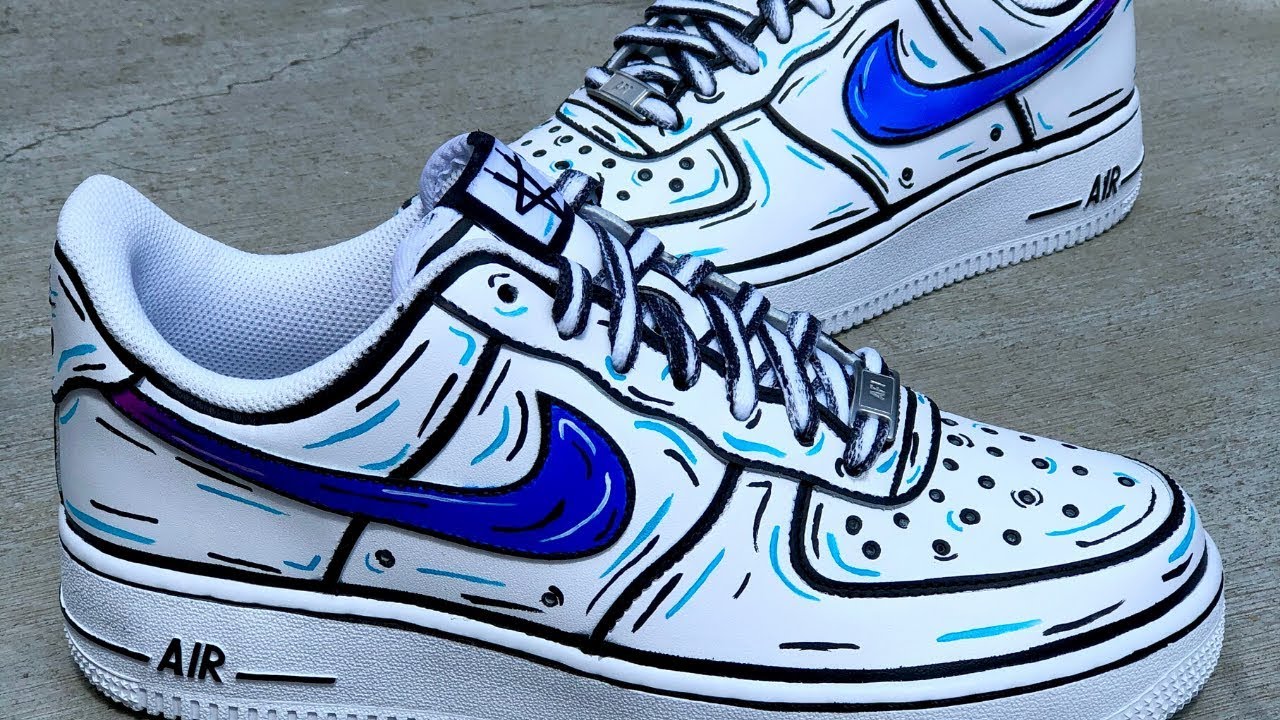 how to make cartoon air force ones