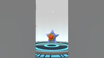 Staryu Evolve into Starmie #pokemongo #viral #trending #shorts #pokemon #staryu #starmie #evolve
