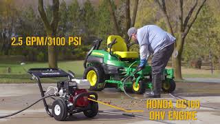 NorthStar Pressure Washer Cold Water 3100 PSI 2 5 GPM Honda GX160 157122 NOR Features