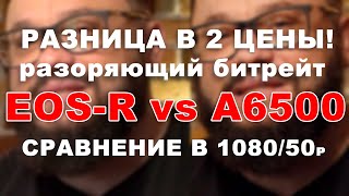 CanonEOS R vs Sony A6500 в FullHD 50р Без профилей.