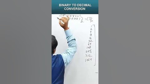 Binary to Decimal Conversion #trending #viral #thalapathy #shortsfeed #shortvideo #education #ice