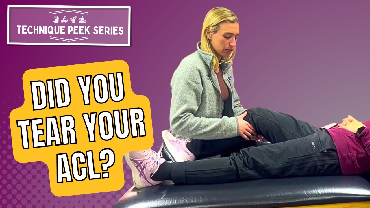 How to Perform the Lachman's Test for ACL Tears