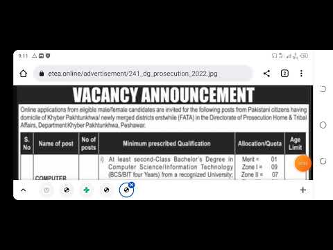 DPTA Jobs latest 2022 !! Directorate Of Pro section Vacancies 2022 !! DPTA all kpk jobs 2022