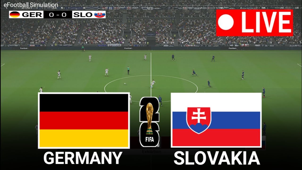 eFOOTBALL PES 21 Spielsimulation – Deutschland gegen Slowakei | WM-Qualifikation 2025/26 |