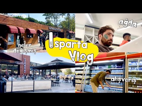 ISPARTA'YA DÖNDÜM | Ufak Şehir Turu, Market Alışverişi, Isparta Vlog 🌹