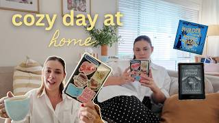 spend a cozy day at home with me reading cooking dinner