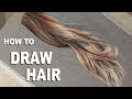 Pastel Portrait Tips... how to draw hair with pastel pencils. Narrated Tutorial.