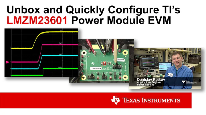 Unbox and Quickly Configure TI’s LMZM23601 Power Module EVM