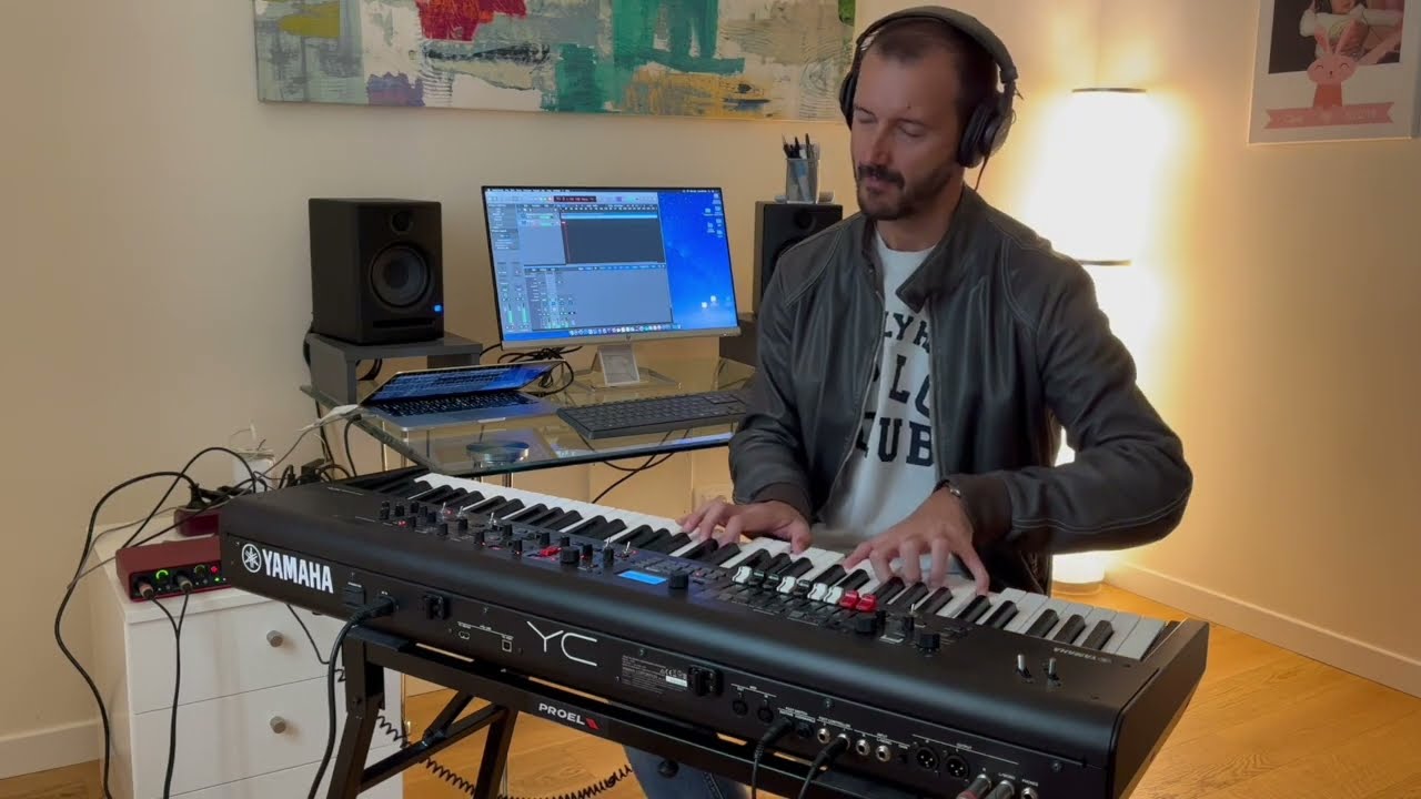 ll mio nuovo YAMAHA YC73 🎹 backing track 