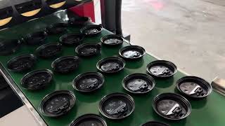 Plastic lid machine, coffee cup lid machine PS for hot drinks