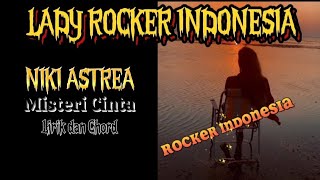 MISTERI CINTA - NICKY ASTREA (Lirik dan chord)‼️, LADY ROCKER INDONESIA DI ERA 90 AN🎸✌️