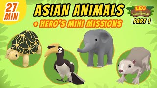 Asian Animals (Part 1/7)  Junior Rangers and Hero's Animals Adventure | Leo the Wildlife Ranger