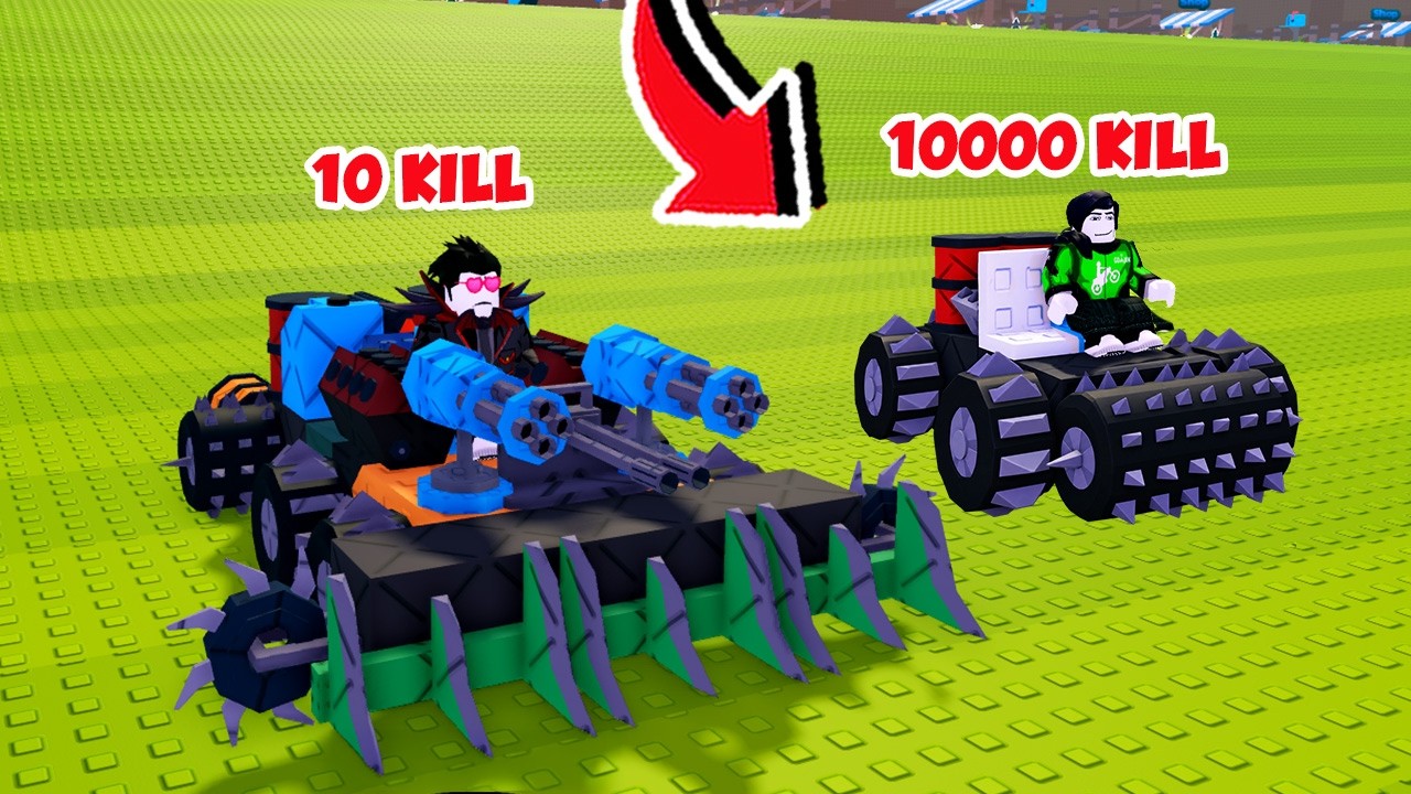 KITA RAKIT MOBIL OP UNTUK KILL ZOMBIE DI ROBLOX!!!