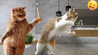 Funny ANIMALS videosFunniest CATS and DOGS 2024