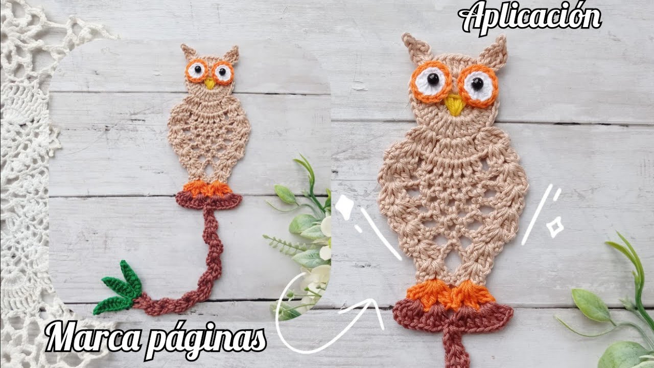 NUEVO diseño de aplicación/marca página 🦉| a CROCHET patrón facil