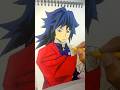 giyu tomioka drawing from demon slayer #shorts #giyu#demonslayer