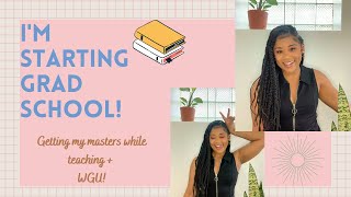 I'M STARTING GRAD SCHOOL! | Elementary Teacher Vlog | Day in the Life of a Kindergarten Teacher