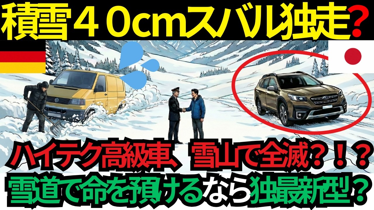 【海外の反応】なぜ世界最強ドイツ車が中古スバルに、アルプス豪雪地帯の雪道で後を託したのか？【スイス郵便の衝撃決断】