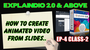 How to create a video from slides - Complete Explaindio Tutorial - Explaindio Pro 2.0 and above