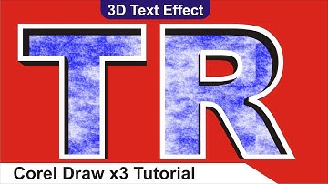 3d text effect coreldraw tutorial in hindi || trbahdurpur