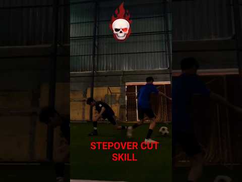 Stepover cut skill tutorial to impress your friends 🔥💯#football #soccer #skills