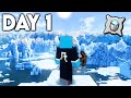 Minecraft Players Survive 100 Days in a DEADLY Arctic SMP...