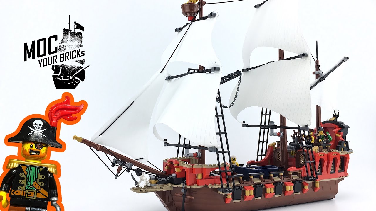 Lego pirate ship MOC - YouTube