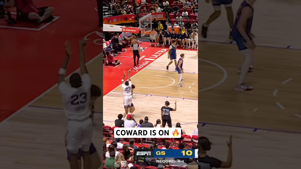 Cedric Coward is on fire with 3 first half threes 🔥