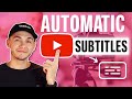 How to add subtitles to a youtube  new youtube update  automatic subtitles 2022