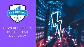 Powerbuilder X - Builder Tab Overview