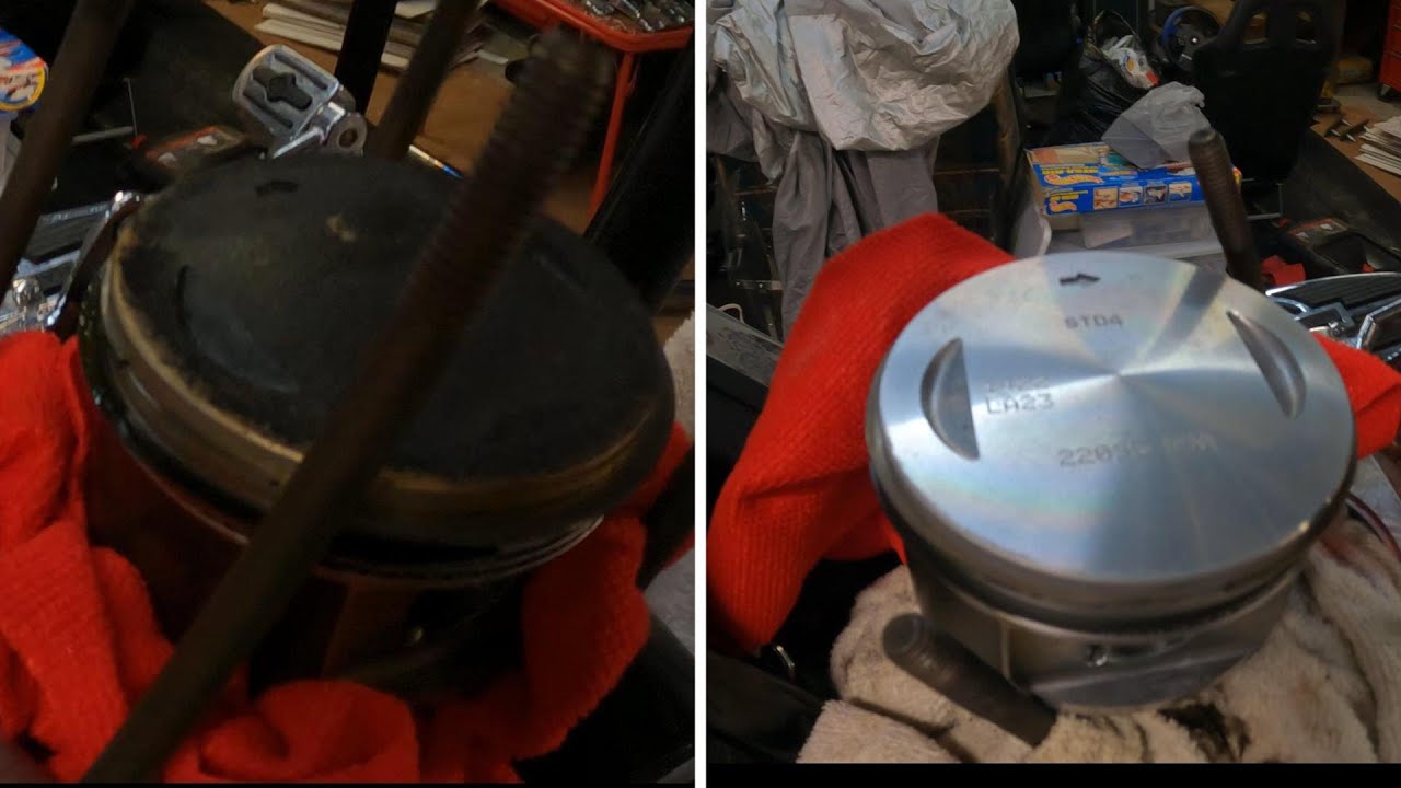 2001 HarleyDavidson Heritage Springer (FLSTS) Easy Way To Clean Pistons Still In The Motor