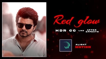 New trending Red glow HDR CC like Aftereffects ❤🔥 | Alight motion tutorial tamil | Crazy Tech