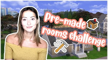 Pre-made only gallery room build challenge - Sims 4🏡