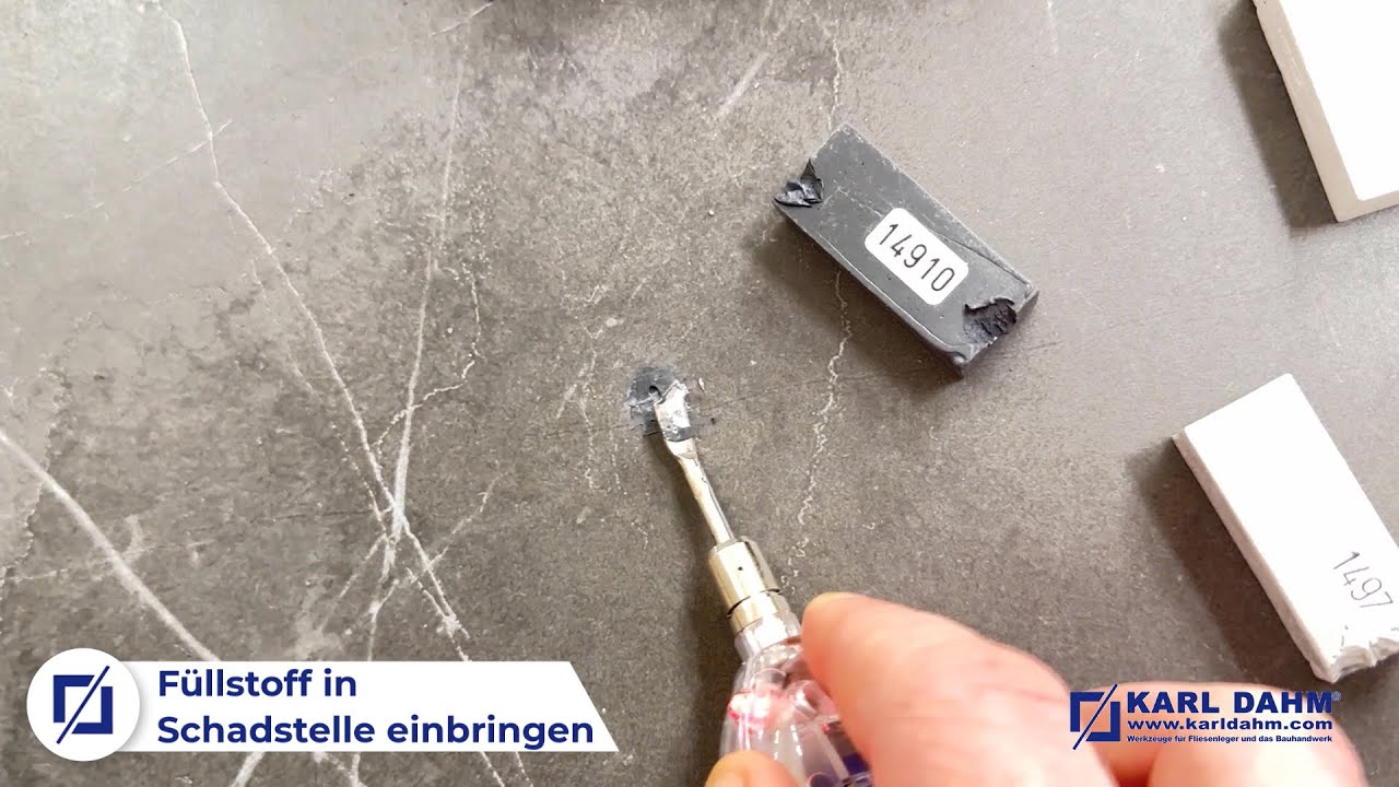 Fliesen schnell und einfach reparieren mit dem Fliesen ReparaturSet