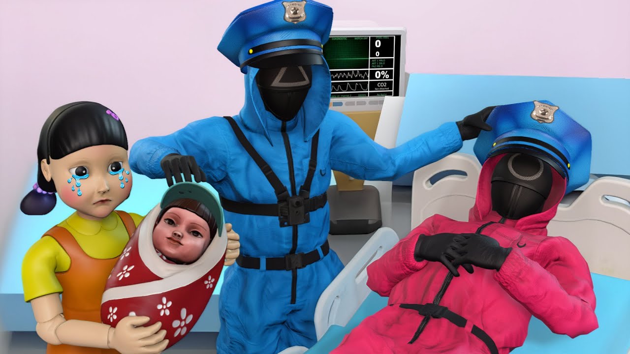 👮 Папа Чоль Су — ГЕРОЙ! Великая жертва | Анимация игры «Кальмар»