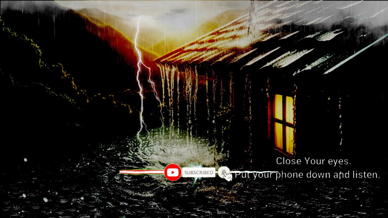 The sound of rain and thunder at night will make 99% fall asleep ...