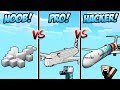 PESAWAT NOOB VS PESAWAT CANGGIH PRO VS PESAWAT JET HACKER DI MINECRAFT!