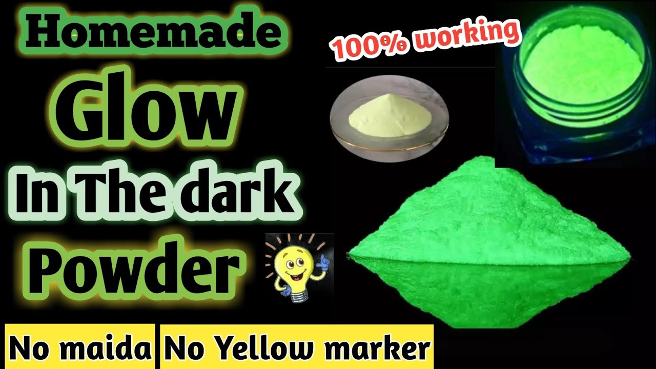 78, How to make Glow in the dark powder, Diy neon powder, Diy glow powder