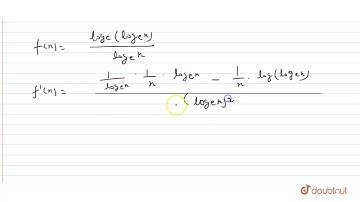 If f(x)=log_(e)(log_(e)x)/log_(e)x then f