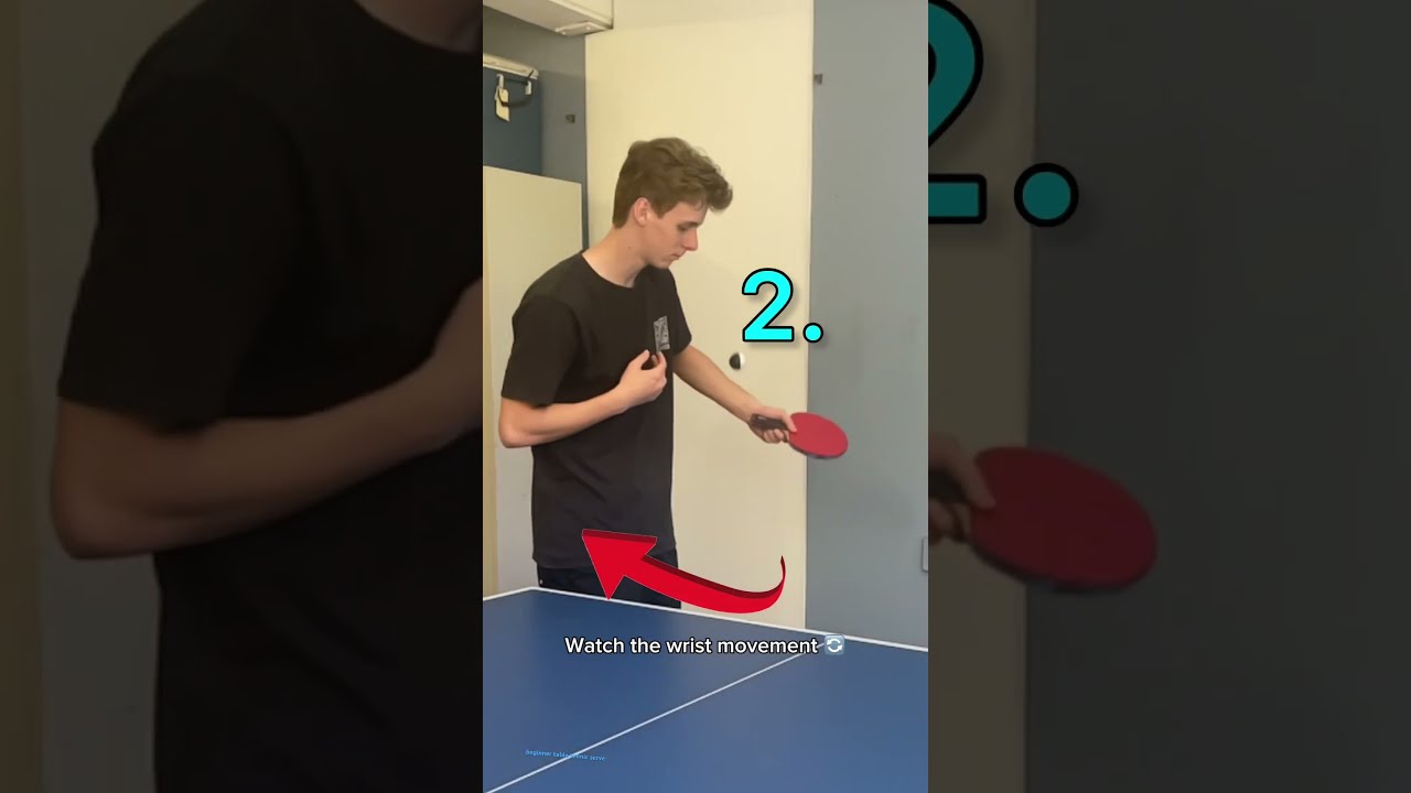 Best BEGINNER Table Tennis serves 🏓😮#tabletennis #serve #tutorial #tips #shorts #pingpong #spin