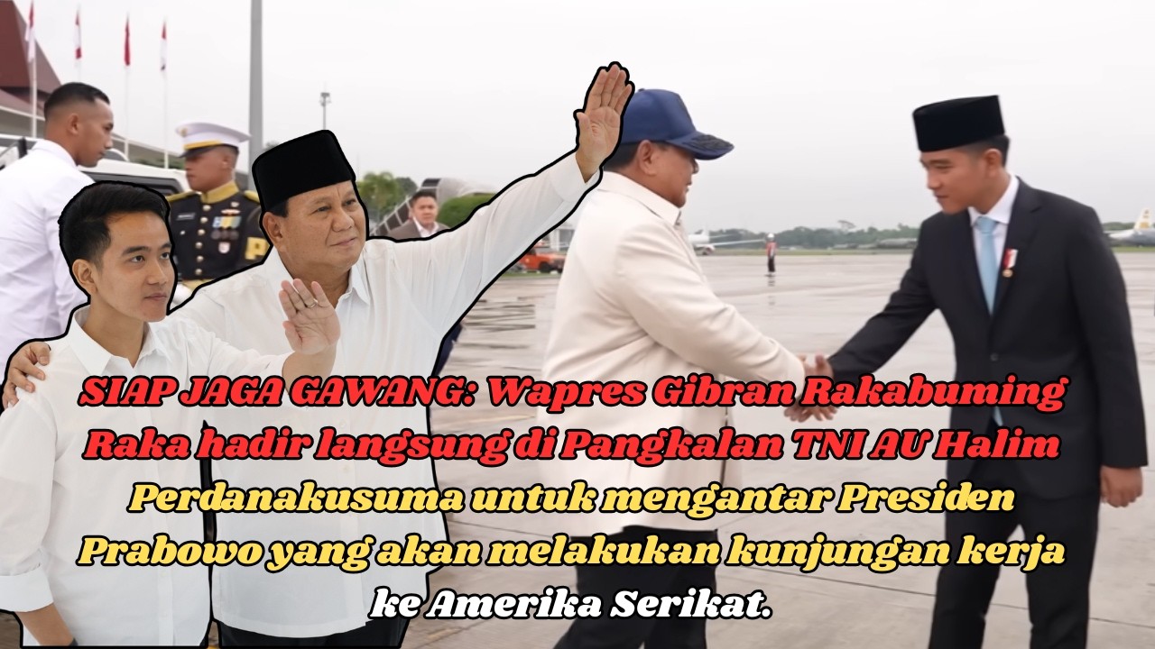 SIAP JAGA GAWANG: Wapres Gibran Lepas Keberangkatan Presiden Prabowo ke Washington DC