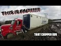 FREIGHTLINER STUCK!!!! BAD!!! WITH 53FT CHIP VAN!!!