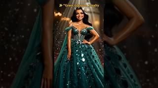 💚 “Emerald Royal Ball Gown ✨ Magical Fashion Doll Short”