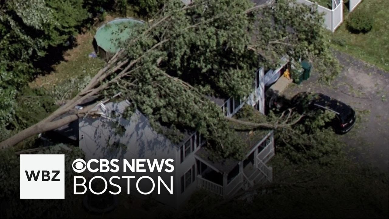 New Hampshire towns cleaning up from storm damage - YouTube