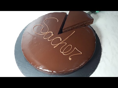 Классический Торт ЗАХЕР - Шоколадный торт с абрикосовым джемом  Торт SACHER в домашних условиях